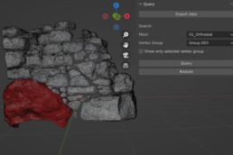 Visualizzazione della risposta ad una query sui materiali edilizi | © Giovanni Gallo, Università di Catania