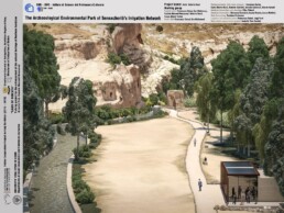 Il Parco Archeologico di Sennacherib in Kurdistan: la rete di irrigazione | Rendering © Katatexilux s.r.l.