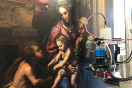 Campagna diagnostica coordinata dal CNR ISPC al Museo e Real Bosco di Capodimonte. Dipinto: Giulio Romano, Madonna della gatta