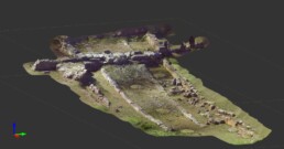 Modello tridimensionale di un tratto della via Salaria antica presso le Terme di Vespasiano a Cittaducale (RI)