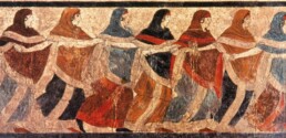 Tomb of Dancing Women in Ruvo. 5th-4th c. BCE. Naples, National Archaeological Museum, inv. 9353.