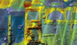 Parco sommerso di Baia. Ambienti del settore occidentale della villa dei Pisoni. Nuvola di punti da rilievo multibeam | © Crescenzo Violante, CNR ISPC
