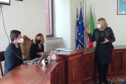 Lorenza Ilia Manfredi, responsabile CNR ISPC sede di Roma durante la presentazione del progetto in anteprima al Comune di Segni lo scorso 5 marzo 2022 | © #SegniArcheologia