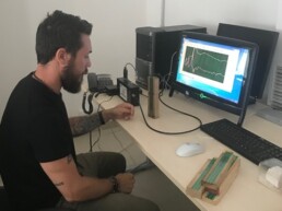 Sperimentazione su elementi lignei | © Geophysics Lab CNR ISPC, sede di Lecce