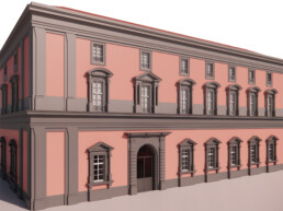 Dettaglio del modello Heritage-BIM del Museo Archeologico Nazionale di Napoli (MANN), progetto HBIM4MANN | © Alessia Mazzei e Matteo Novelli