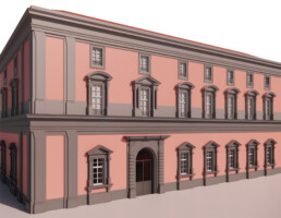 Dettaglio del modello Heritage-BIM del Museo Archeologico Nazionale di Napoli (MANN), progetto HBIM4MANN | © Alessia Mazzei e Matteo Novelli