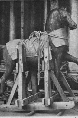 Foto storica della quadriga di Cavalli di San Marco tratta dal carteggio di guerra (1915-1919) del Fondo Corrado Ricci | © Biblioteca Classense di Ravenna