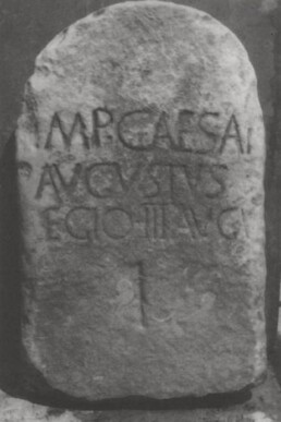 Miliario di età augustea appartenente alla strada Cartagine, Ammaedara