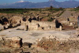 Area archeologica Parco del Cavallo all'interno del Parco archeologico di Sibari, Calabria. Dall'account Facebook: @parcoarcheologicosibari