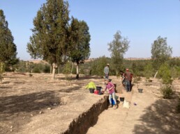 Lo scavo di una delle trincee del villaggio di Oued Beht, Marocco | © Archivio Fotografico OBAP