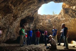 Il team nella grotta di Ifri n’Amr ou Moussa, Marocco | © Archivio Fotografico OBAP