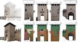 Modello 3D di Porta San Francesco (RSM), Ortofoto e analisi archeologica dei singoli prospetti | © Daniele Ferdani, CNR ISPC