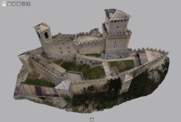 Modello 3D della Prima Torre (RSM) ottimizzato per la visualizzazione sulla piattaforma web3D Aton | © Daniele Ferdani, CNR ISPC