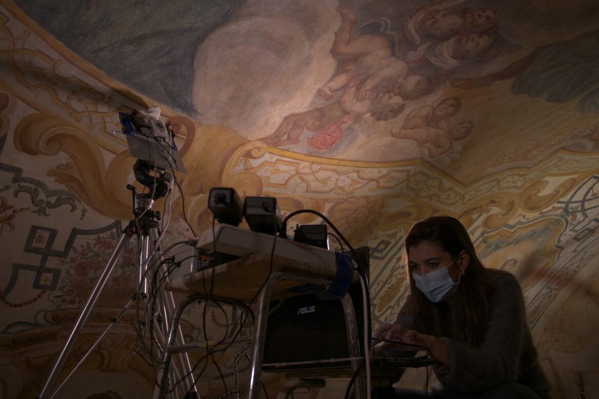 Analisi XRF sulle pareti affrescate della Chiesa di Santa Caterina di Catania