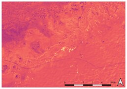 Immagine satellitare Sentinel 2 elaborata con indice spettrale WET