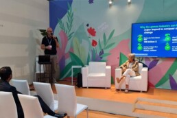 COP 27 Side Event “Culture & Creativity for Climate: research and innovation at work”: Georg Boxtermann ha presentato il progetto GamesForest.Club. Sharm el-Sheikh, Egitto, 16/11/2022