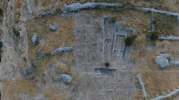 La parte centrale della città arcaica di Priniàs (Creta)