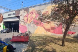 Il Muro della Musica Popolare, uno dei 20 murales del progetto OR.ME Ortica Memoria, realizzato dal collettivo Orticanoodles a Milano, caso studio del progetto SuPerStAr (PRIN 2020) | © CNR ISPC