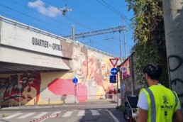 Il Muro della Musica Popolare, uno dei 20 murales del progetto OR.ME Ortica Memoria, realizzato dal collettivo Orticanoodles a Milano, caso studio del progetto SuPerStAr (PRIN 2020) | © CNR ISPC