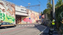 Il Muro della Musica Popolare, uno dei 20 murales del progetto OR.ME Ortica Memoria, realizzato dal collettivo Orticanoodles a Milano, caso studio del progetto SuPerStAr (PRIN 2020) | © CNR ISPC