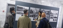 Il team italo-albanese durante l'inaugurazione della mostra fotografica a Tirana | © CNR ISPC