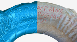 Dettaglio della restituzione 3D della corona votiva di Lucius Decumius | © RDR Lab CNR ISPC