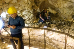 Grotta Guattari: rilevo fotogrammetrico e acquisizione immagini panoramiche | © CNR ISPC