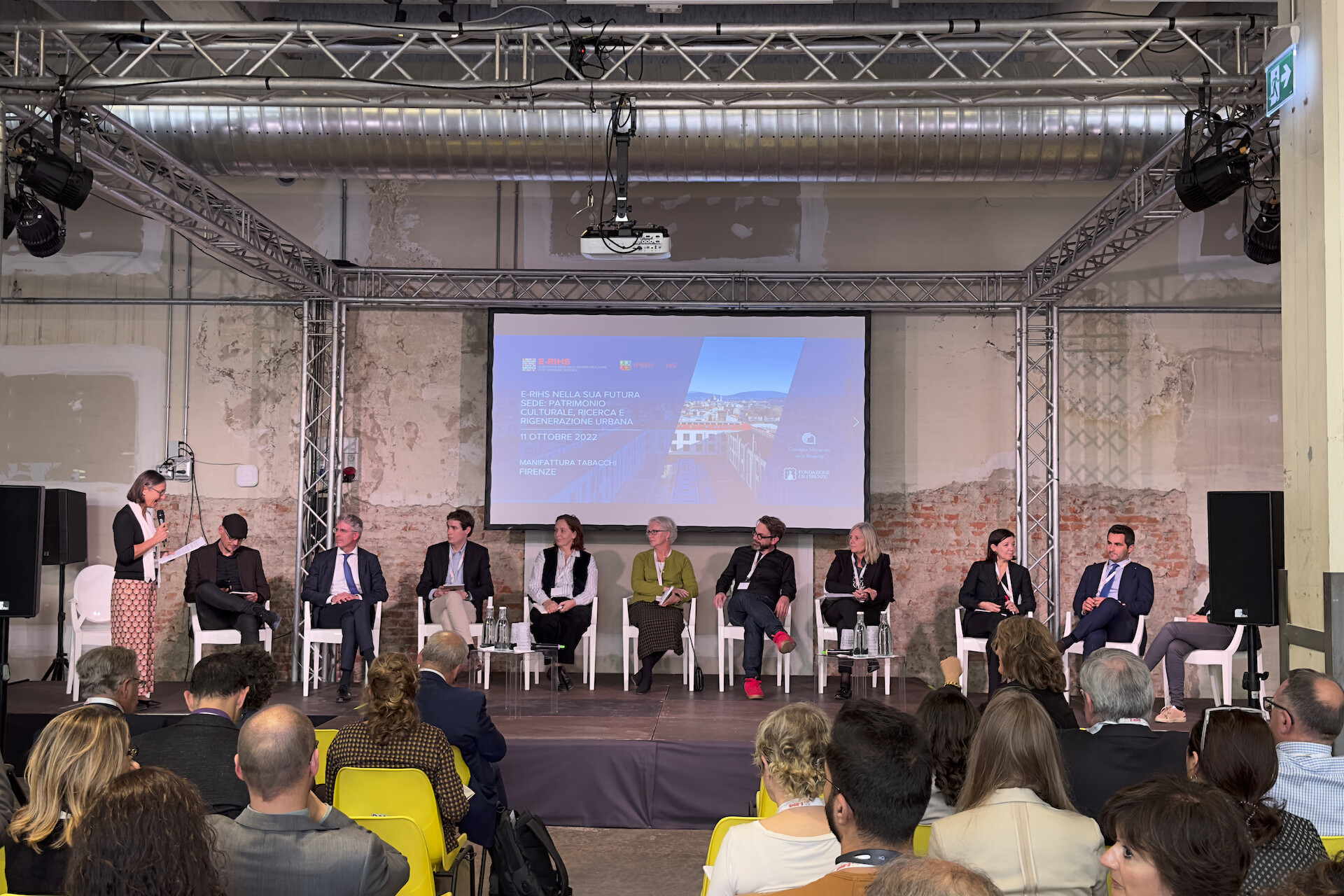 Evento pubblico del kickoff meeting del progetto presso la Manifattura Tabacchi di Firenze “E-RIHS nella sua futura sede”, 11 ottobre 2022 | © Leonardo Rescic, CNR ISPC