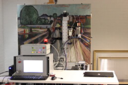 Analisi XRD effettuate dall’XRayLab del CNR ISPC durante una campagna della piattaforma MOLAB sul dipinto intitolato “The Women on the Bridge” (1904 – 1924(?), MM.M795) di Edvard Munch al Munch Museum di Oslo, Norvegia - attività di accesso transnazionale 2021 | © E-RIHS