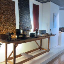 Campagna Molab di Cnr SCITEC E ISPC presso il Museo dell’Occhiale di Pieve di Cadore, 2 - 12 settembre 2025: sala del museo | © CNR SCITEC
