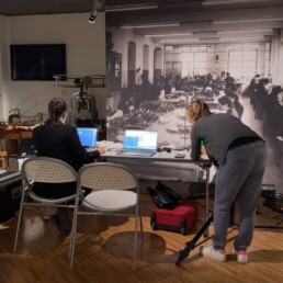 Campagna Molab di Cnr SCITEC E ISPC presso il Museo dell’Occhiale di Pieve di Cadore, 2 - 12 settembre 2025: sala del museo in cui è stato allestito il Molab | © CNR SCITEC