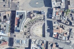 Lecce: recente veduta aerea dell’anfiteatro | © CNR ISPC