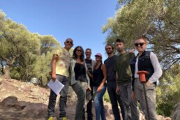 Il gruppo di ricerca nell'Area C dell'insediamento di Pani Loriga in Sardegna - Campagna di scavo 2023 | © CNR ISPC