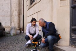 Attività di rilievo strumentale del Chiostro del Bramante a Roma nell'ambito del progetto Digital Twin City | © CNR ISPC