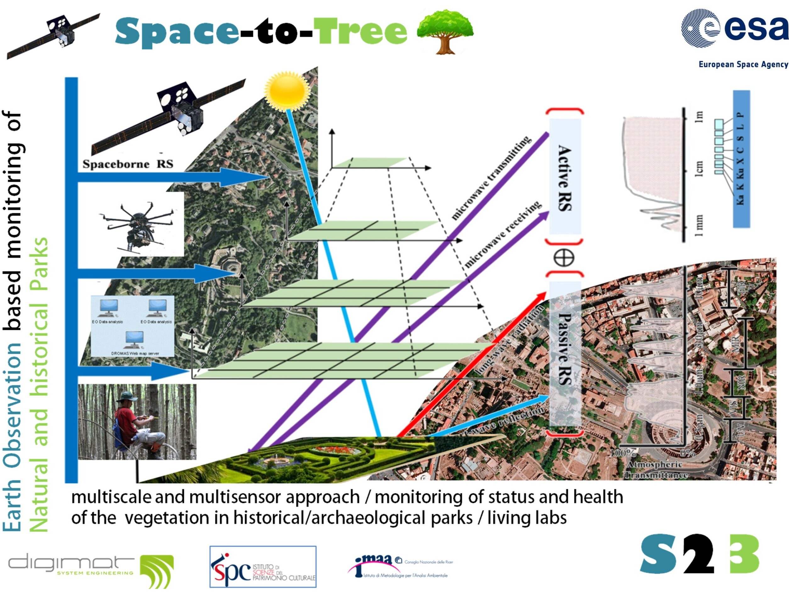 Approccio metdologico multiscale del progetto Sapece to Tree | © Nicola Masini, CNR ISPC