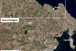 L’area delle indagini della seconda campagna di ricerche condotte nel territorio megarese (Augusta, Melilli, Priolo Gargallo, SR) | © LAMIS Project