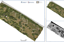 Identificazione di strutture antiche estratte da anomalie in fotogrammetrie standard e multispettrali | © LAMIS Project