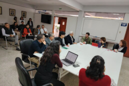 Un momento del Seminario “La investigación en el área academica de historia de la arquitectura y conservación del patrimonio construido” , indirizzato ai docenti dell’aere accademica di storia dell’architettura e degli insediamenti umani dell’UPAO | © Arquiterra Perù Italia