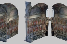 Modello 3d della Cappella Brancacci, Chiesa di Santa Maria del Carmine (FI) | © Brancacci project