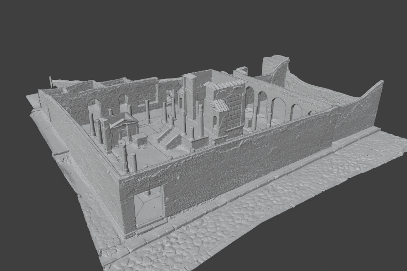 Rilievo 3d del Tempio di Iside a Pompei | © PERCEIVE project