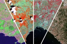 Multispectral image from the Sentinel 2 satellite of the Gulf of Naples, Campania, Italy. Contains modified Copernicus Sentinel data 2018. | © Processed by Nicodemo Abate, CNR ISPC