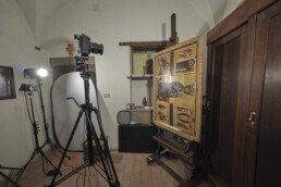 Le indagini non invasive del laboratorio mobile MOLAB di E-RIHS.it, il nodo italiano dell’European Research Infrastructure for Heritage Science (E-RIHS) al Museo Nazionale d’Arte Medievale e Moderna di Arezzo (MNAMM) | © CNR ISPC