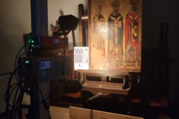 Le indagini non invasive del laboratorio mobile MOLAB di E-RIHS.it, il nodo italiano dell’European Research Infrastructure for Heritage Science (E-RIHS) al Museo Nazionale d’Arte Medievale e Moderna di Arezzo (MNAMM) | © CNR ISPC