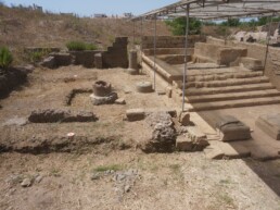 Castrum Inui, il tempio B con i due altari | © Diego Ronchi, CNR ISPC